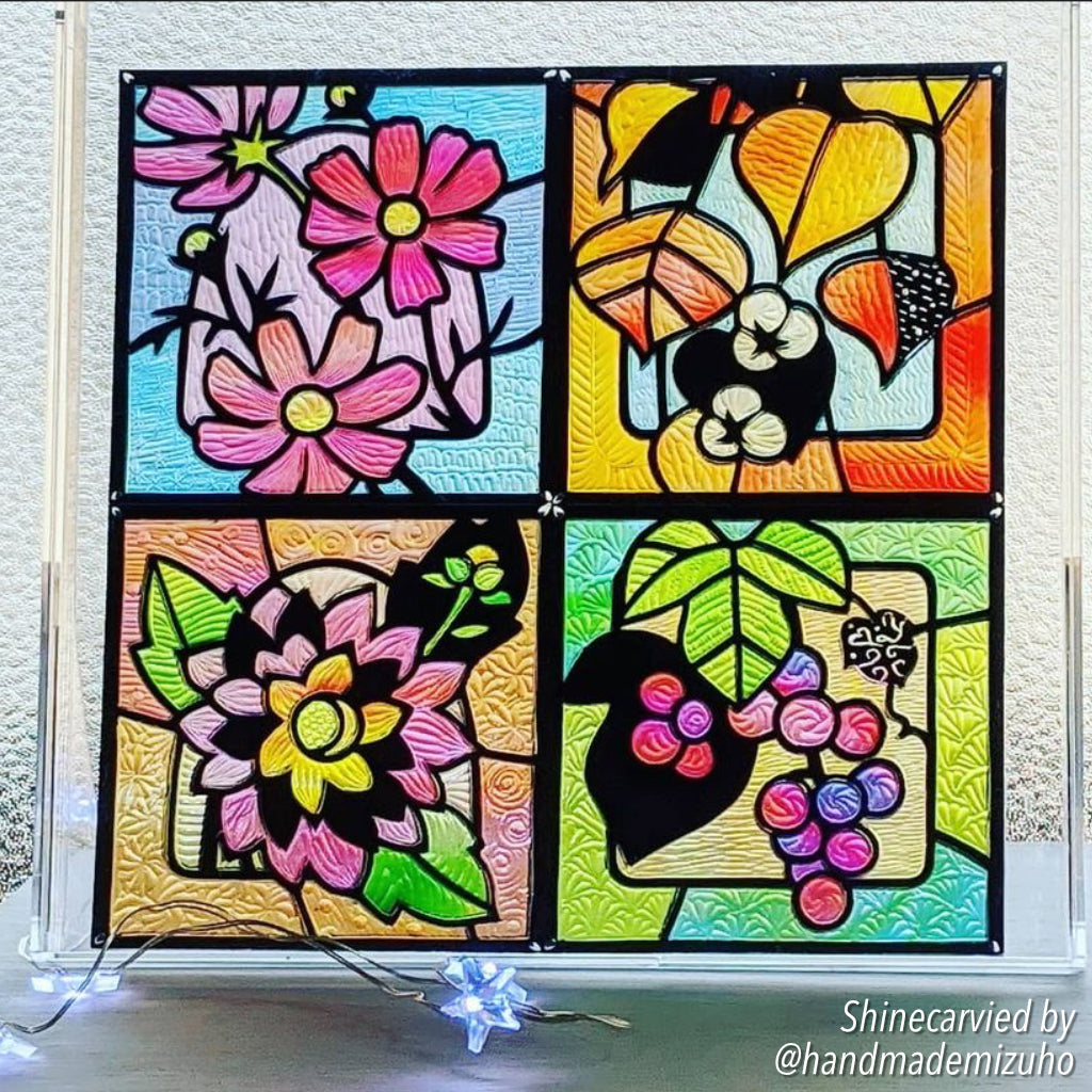 Stained Glass Window Quartet : ステンドグラスウィンドウ (コスモス