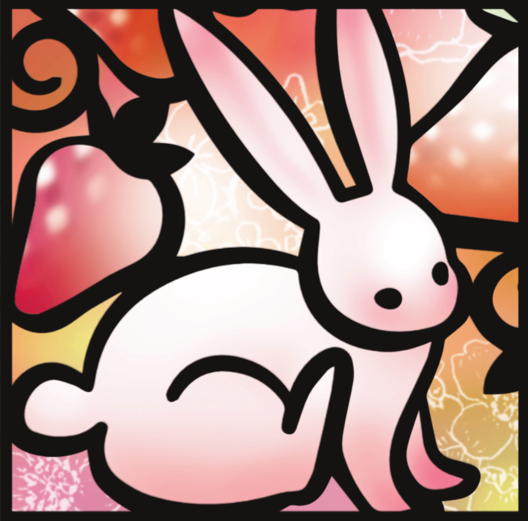 Strawberry & Rabbits mini 