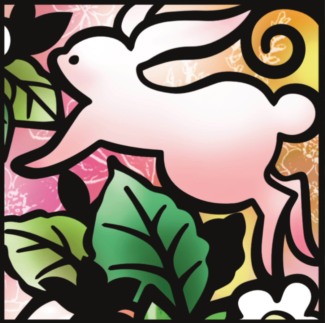 Strawberry & Rabbits mini 