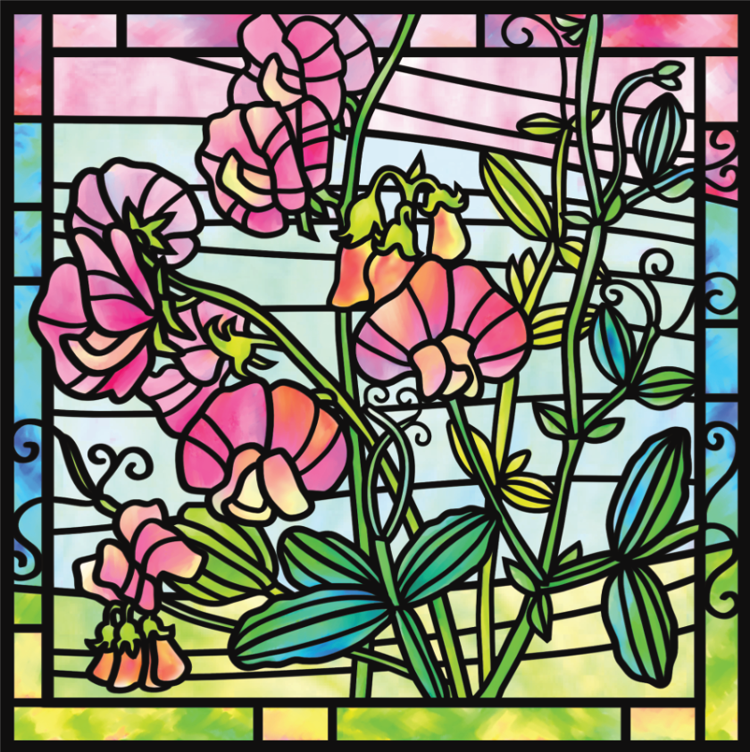 Stained Glass Blossoms 