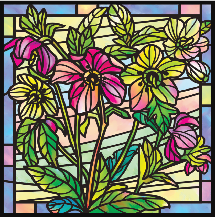 Stained Glass Blossoms 