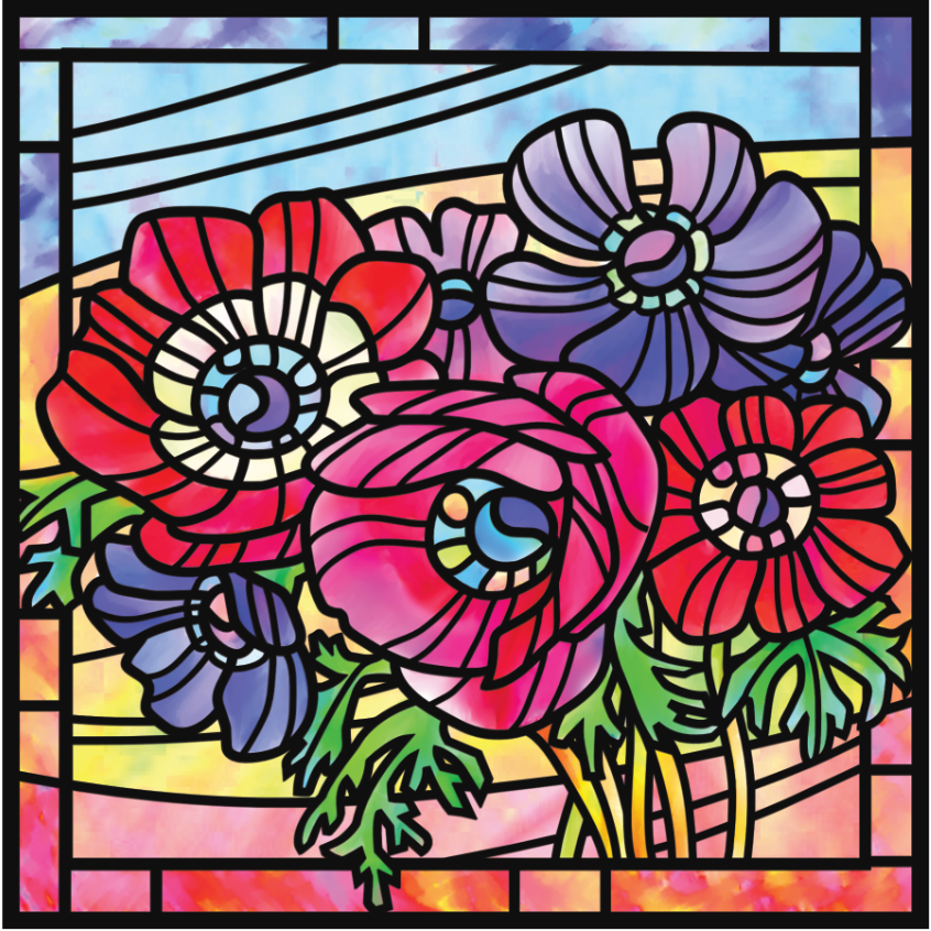 Stained Glass Blossoms 